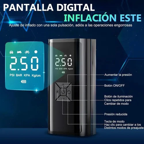 Inflador Inalámbrico Inteligente